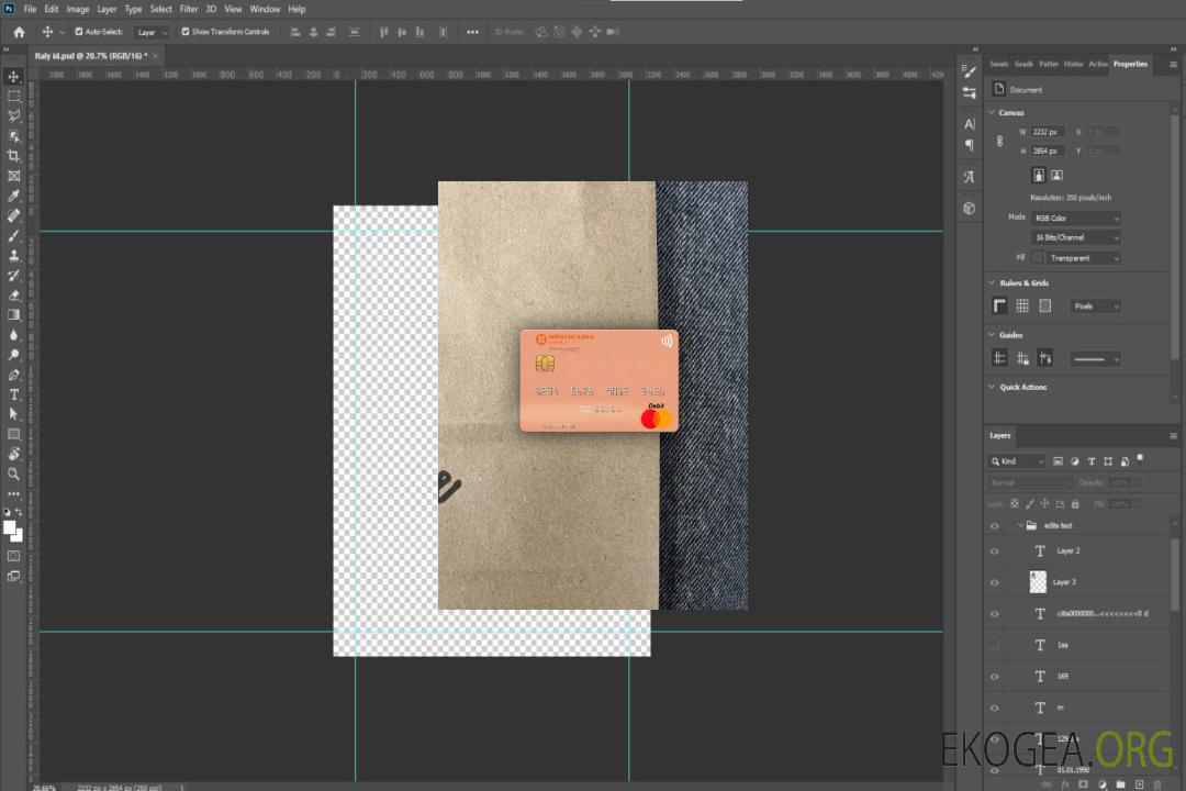 Monténégro Hipotekarna Banka mastercard photolook recto template